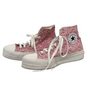 Converse Chuck Taylor All Star Floral Platform High Top Sneakers Women's‎ Size 9